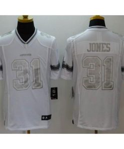 Nike Dallas Cowboys #31 Byron Jones White Men's Stitched NFL Limited Platinum Jersey Men's