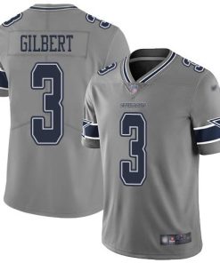 Nike Dallas Cowboys #3 Garrett Gilbert Gray Men's Stitched NFL Limited Inverted Legend Jersey Men's