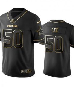 Nike Dallas Cowboys #50 Sean Lee Black Golden Limited Edition Stitched NFL Jersey Men's