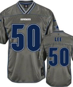 Nike Dallas Cowboys #50 Sean Lee Grey Men's Stitched NFL Elite Vapor Jersey Men's