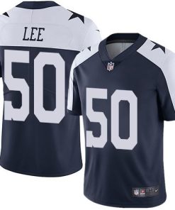 Nike Dallas Cowboys #50 Sean Lee Navy Blue Thanksgiving Men's Stitched NFL Vapor Untouchable Limited Throwback Jersey Men's