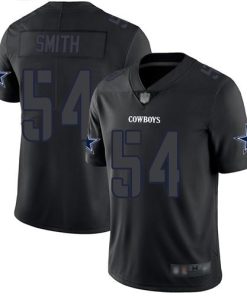 Nike Dallas Cowboys #54 Jaylon Smith Black Men's Stitched NFL Limited Rush Impact Jersey Men's