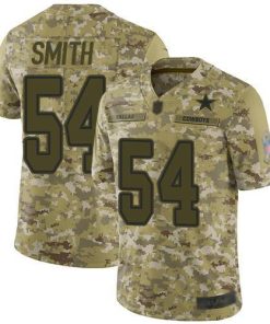 Nike Dallas Cowboys #54 Jaylon Smith Camo Men's Stitched NFL Limited 2018 Salute To Service Jersey Men's