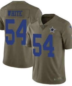 Nike Dallas Cowboys #54 Randy White Olive Men's Stitched NFL Limited 2017 Salute To Service Jersey Men's