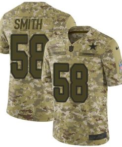 Nike Dallas Cowboys #58 Aldon Smith Camo Men's Stitched NFL Limited 2018 Salute To Service Jersey Men's