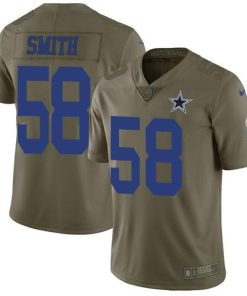 Nike Dallas Cowboys #58 Aldon Smith Olive Men's Stitched NFL Limited 2017 Salute To Service Jersey Men's