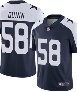 Nike Dallas Cowboys #58 Robert Quinn Navy Blue Thanksgiving Men's Stitched NFL Vapor Untouchable Limited Throwback Jersey Men's