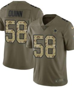 Nike Dallas Cowboys #58 Robert Quinn Olive/Camo Men's Stitched NFL Limited 2017 Salute To Service Jersey Men's