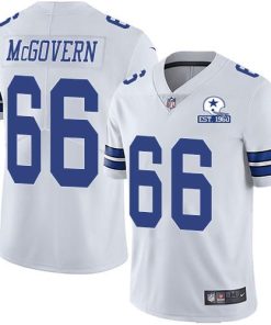 Nike Dallas Cowboys #66 Connor McGovern White Men's Stitched With Established In 1960 Patch NFL Vapor Untouchable Limited Jersey Men's