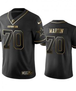 Nike Dallas Cowboys #70 Zack Martin Black Golden Limited Edition Stitched NFL Jersey Men's