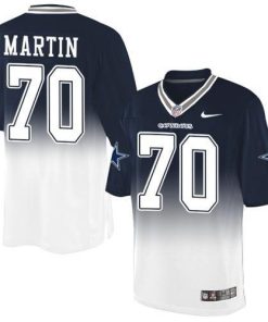 Nike Dallas Cowboys #70 Zack Martin Navy Blue/White Men's Stitched NFL Elite Fadeaway Fashion Jersey Men's