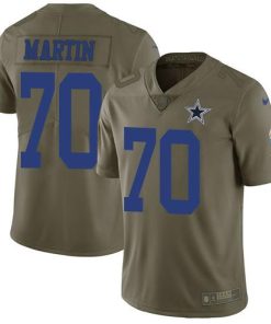 Nike Dallas Cowboys #70 Zack Martin Olive Men's Stitched NFL Limited 2017 Salute To Service Jersey Men's