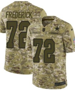 Nike Dallas Cowboys #72 Travis Frederick Camo Men's Stitched NFL Limited 2018 Salute To Service Jersey Men's