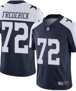 Nike Dallas Cowboys #72 Travis Frederick Navy Blue Thanksgiving Men's Stitched NFL Vapor Untouchable Limited Throwback Jersey Men's