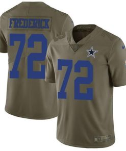 Nike Dallas Cowboys #72 Travis Frederick Olive Men's Stitched NFL Limited 2017 Salute To Service Jersey Men's
