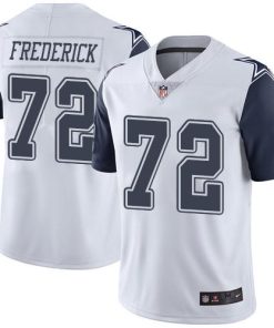 Nike Dallas Cowboys #72 Travis Frederick White Men's Stitched NFL Limited Rush Jersey Men's