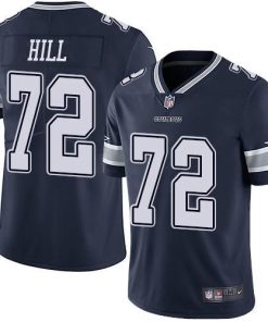 Nike Dallas Cowboys #72 Trysten Hill Navy Blue Team Color Men's Stitched NFL Vapor Untouchable Limited Jersey Men's