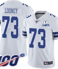Nike Dallas Cowboys #73 Joe Looney White Men's Stitched With Established In 1960 Patch NFL 100th Season Vapor Untouchable Limited Jersey Men's