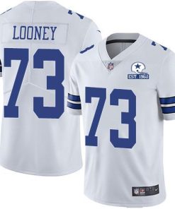 Nike Dallas Cowboys #73 Joe Looney White Men's Stitched With Established In 1960 Patch NFL Vapor Untouchable Limited Jersey Men's