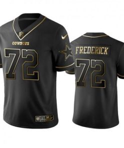 Nike Dallas Cowboys #73 Travis Frederick Black Golden Limited Edition Stitched NFL Jersey Men's