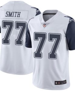 Nike Dallas Cowboys #77 Tyron Smith White Men's Stitched NFL Limited Rush Jersey Men's
