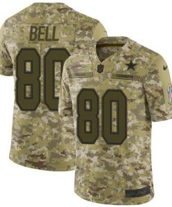 Nike Dallas Cowboys #80 Blake Bell Camo Men's Stitched NFL Limited 2018 Salute To Service Jersey Men's