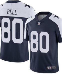 Nike Dallas Cowboys #80 Blake Bell Navy Blue Thanksgiving Men's Stitched NFL Vapor Untouchable Limited Throwback Jersey Men's