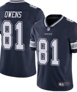 Nike Dallas Cowboys #81 Terrell Owens Navy Blue Team Color Men's Stitched NFL Vapor Untouchable Limited Jersey Men's