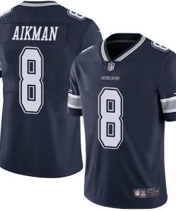 Nike Dallas Cowboys #8 Troy Aikman Navy Blue Team Color Men's Stitched NFL Vapor Untouchable Limited Jersey Men's