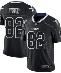 Nike Dallas Cowboys #82 Jason Witten Lights Out Black Men's Stitched NFL Limited Rush Jersey Men's