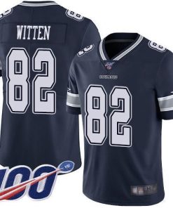 Nike Dallas Cowboys #82 Jason Witten Navy Blue Team Color Men's Stitched NFL 100th Season Vapor Limited Jersey Men's