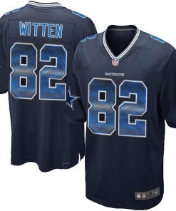 Nike Dallas Cowboys #82 Jason Witten Navy Blue Team Color Men's Stitched NFL Limited Strobe Jersey Men's
