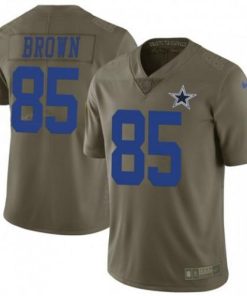 Nike Dallas Cowboys #85 Noah Brown Olive Men's Stitched NFL Limited 2017 Salute To Service Jersey Men's
