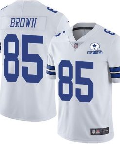 Nike Dallas Cowboys #85 Noah Brown White Men's Stitched With Established In 1960 Patch NFL Vapor Untouchable Limited Jersey Men's