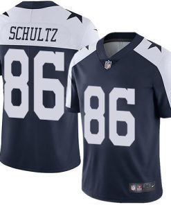 Nike Dallas Cowboys #86 Dalton Schultz Navy Blue Thanksgiving Men's Stitched NFL Vapor Untouchable Limited Throwback Jersey Men's
