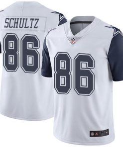 Nike Dallas Cowboys #86 Dalton Schultz White Men's Stitched NFL Limited Rush Jersey Men's