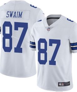 Nike Dallas Cowboys #87 Geoff Swaim White Men's Stitched NFL Vapor Untouchable Limited Jersey Men's