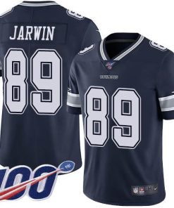 Nike Dallas Cowboys #89 Blake Jarwin Navy Blue Team Color Men's Stitched NFL 100th Season Vapor Untouchable Limited Jersey Men's