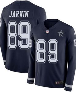 Nike Dallas Cowboys #89 Blake Jarwin Navy Blue Team Color Men's Stitched NFL Limited Therma Long Sleeve Jersey Men's