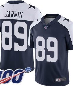 Nike Dallas Cowboys #89 Blake Jarwin Navy Blue Thanksgiving Men's Stitched NFL 100th Season Vapor Throwback Limited Jersey Men's