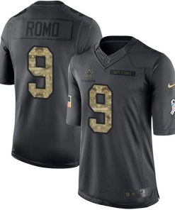 Nike Dallas Cowboys #9 Tony Romo Black Men's Stitched NFL Limited 2016 Salute To Service Jersey Men's