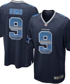 Nike Dallas Cowboys #9 Tony Romo Navy Blue Team Color Men's Stitched NFL Limited Strobe Jersey Men's