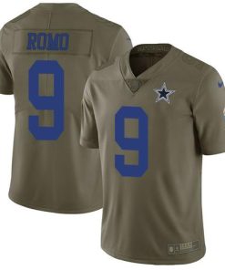 Nike Dallas Cowboys #9 Tony Romo Olive Men's Stitched NFL Limited 2017 Salute To Service Jersey Men's