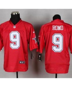 Nike Dallas Cowboys #9 Tony Romo Red Men's Stitched NFL Elite QB Practice Jersey Men's