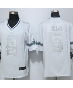 Nike Dallas Cowboys #9 Tony Romo White Men's Stitched NFL Limited Platinum Jersey Men's