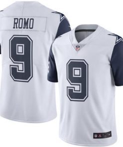 Nike Dallas Cowboys #9 Tony Romo White Men's Stitched NFL Limited Rush Jersey Men's