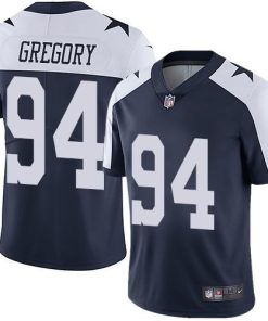 Nike Dallas Cowboys #94 Randy Gregory Navy Blue Thanksgiving Men's Stitched NFL Vapor Untouchable Limited Throwback Jersey Men's