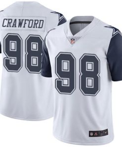 Nike Dallas Cowboys #98 Tyrone Crawford White Men's Stitched NFL Limited Rush Jersey Men's