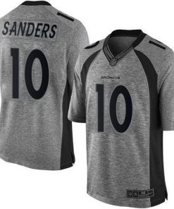 Nike Denver Broncos #10 Emmanuel Sanders Gray Men's Stitched NFL Limited Gridiron Gray Jersey Men's