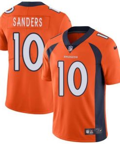 Nike Denver Broncos #10 Emmanuel Sanders Orange Team Color Men's Stitched NFL Vapor Untouchable Limited Jersey Men's
